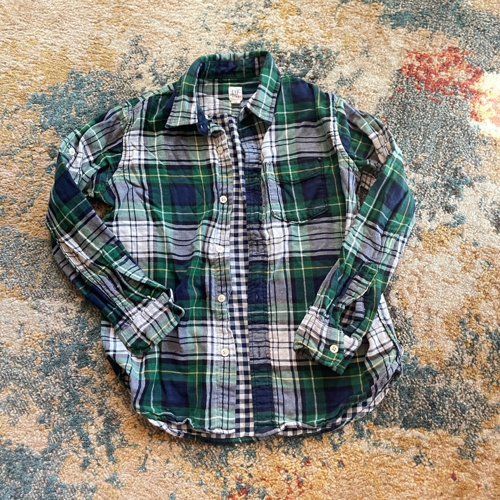 Gap boys flannel shirt size large (10)